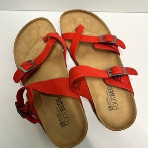 White Mountain Footbeds Woman Leather Sandals
